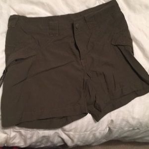 Olive green shorts
